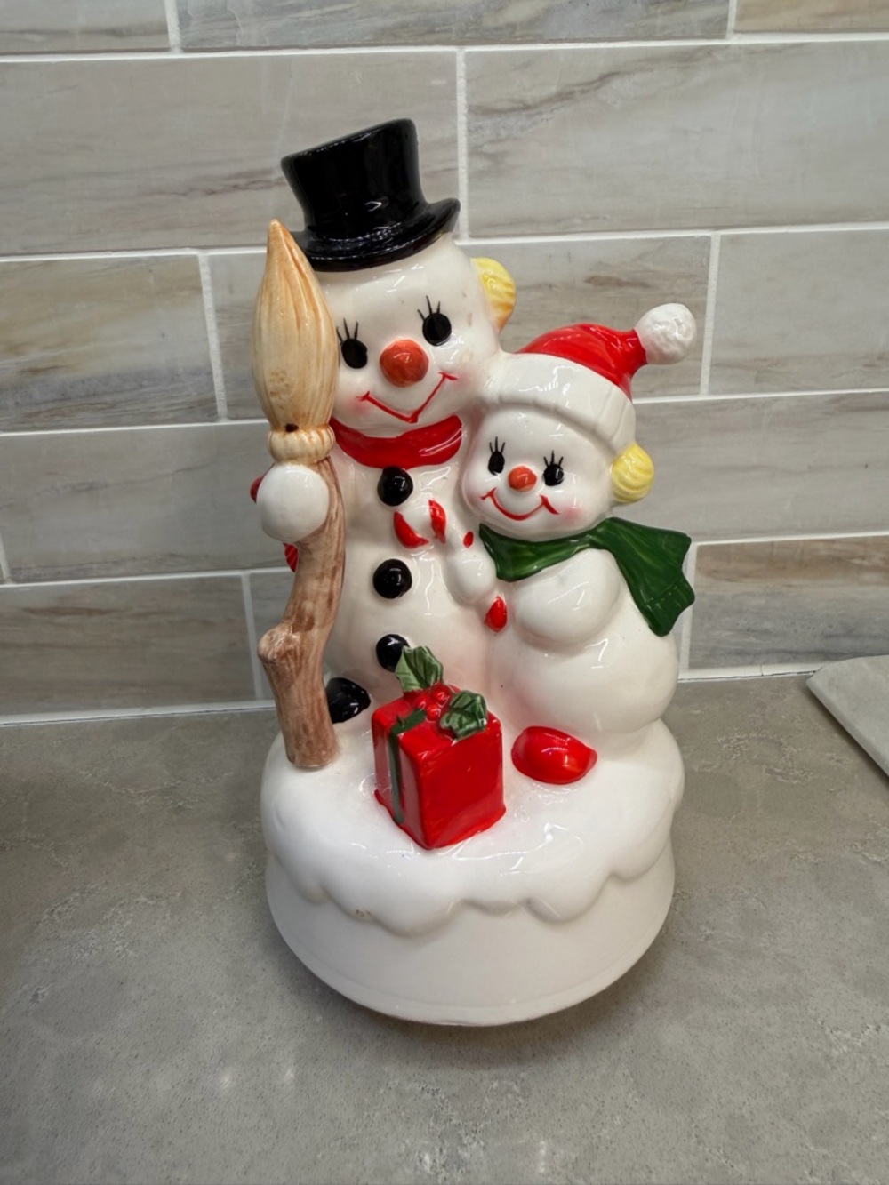 Vintage Frosty the Snowman Music Box